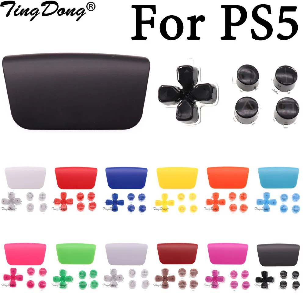 Per Ps5 V1 1.0 Funzione Di Direzione Pulsanti Chiave Per Pulsante Controller Ps5 Cross Abxy D Pad Kit Chiave Di Trasmissione E Touchpad In Plastica