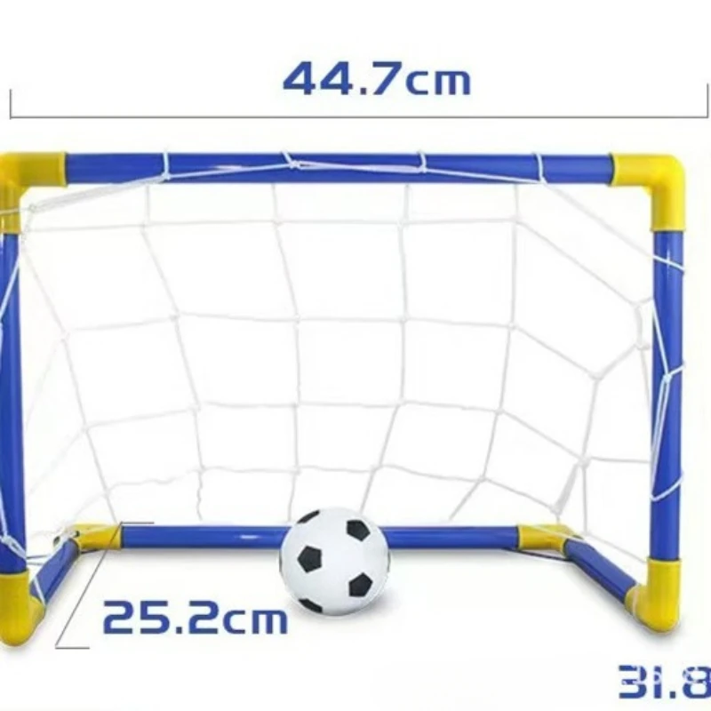 1PC 45cm Mini Folding Soccer Goal Net Plastic Football Post Frame Set Inflatable Kids Sport Toys For Indoor Outdoor Team Games