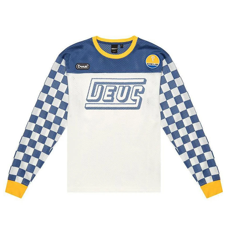 DEUS EX MACHINA 엔듀로 남성용 오토바이 사이클링 산악 자전거, 크로스 컨트리 모토크로스 의류, 긴 소매 Mtb 저지 티셔츠, MTB