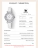 OLEVS 9983 Full Diamond Quartz Watch for Women Leather Strap Waterproof Luminous Clock Luxury Elegant  Ladies Dress Wristwatches 6