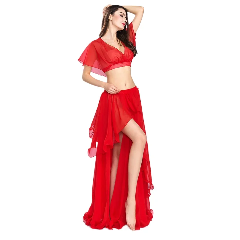 

2024 Belly Dance New Suit Oriental Dance Dancing Skirt Suit Beginners Sexy Practice Suit Women Performance Costumes 8810