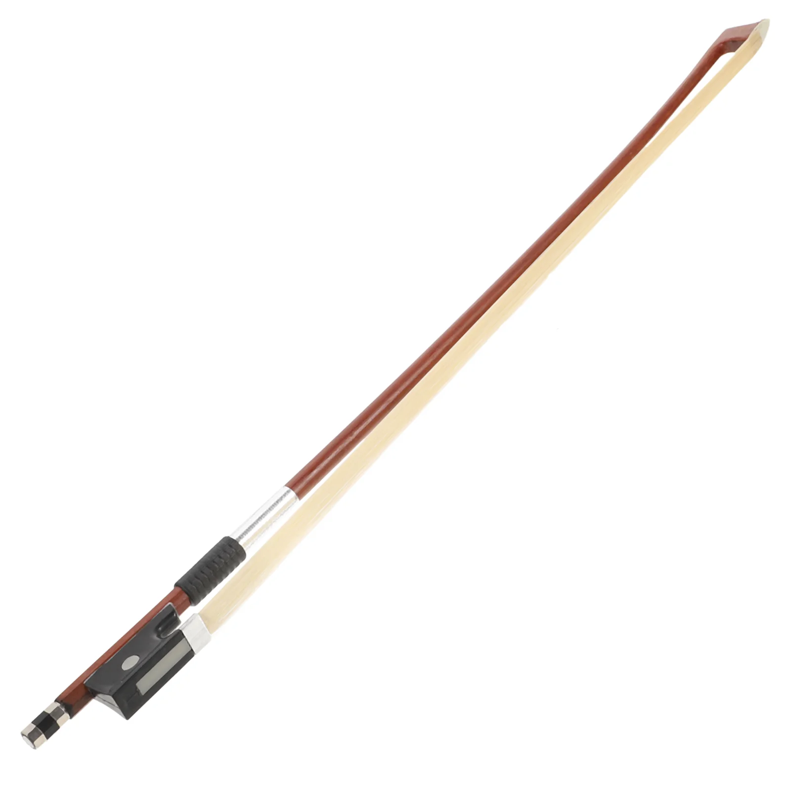 

Violin Bow Performance Grade Pure Horsetail Bow Rod (1/10 1/16 Violin Black Tail Pants Universal Bow) Violin Accessories