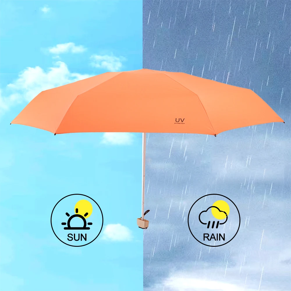 Small Compact UV Umbrella Sun Protection Umbrella, Mini Micro Lightweight Travel Parasol Design for Women