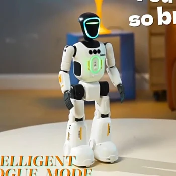 Robot Bionico per Bambini con Registrazione Vocale, Controllo Remoto, Riconoscimento Tattile, Programmabile, in Russo e Inglese, Giocattolo Intelligente per Ragazzi