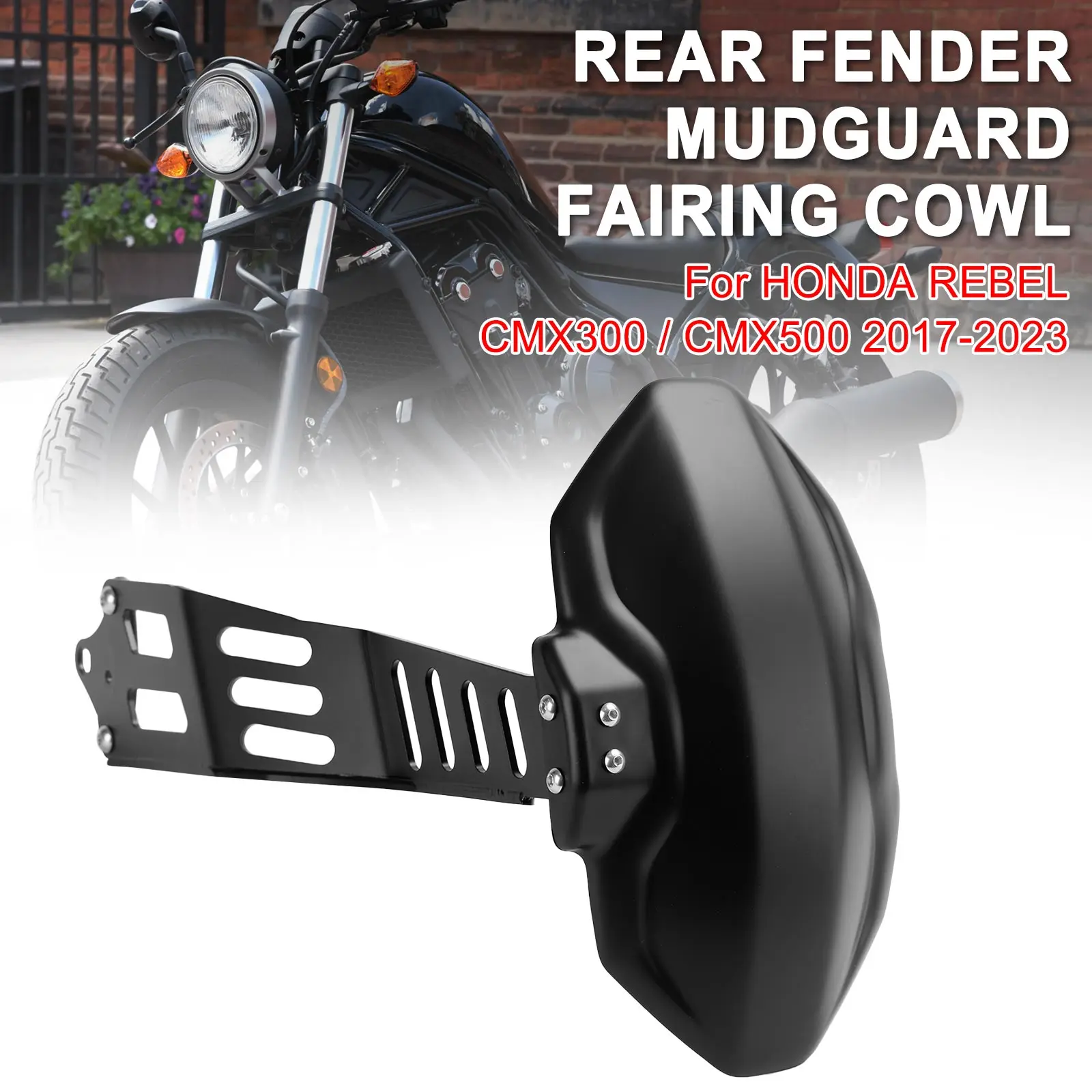 

Areyourshop Rear Fender Mudguard Fairing Cowl For Honda REBEL CMX300 CMX500 2017-2023