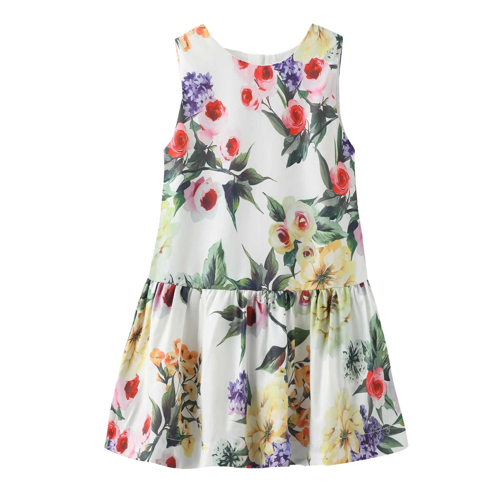 Princess Girls Autumn Christmas Dress with Bag Printed Kids Clothing