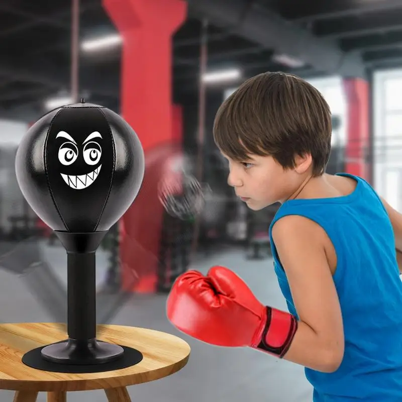 Desktop Punching Bag Stress Relief Punching Bag Table Boxing with Suction Cup Desk Boxing Punch Ball for Kids Adults