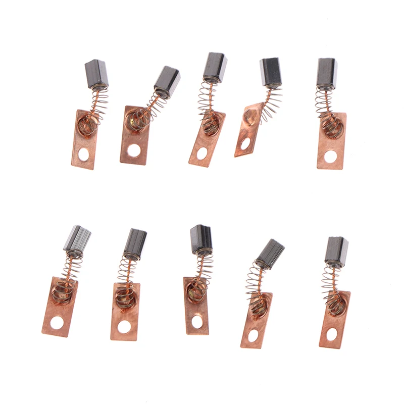 10pcs Electric Motor Carbon Brushes Replace Dental Grinding Machine Micromotor Handpiece 3X3X4.5MM 4