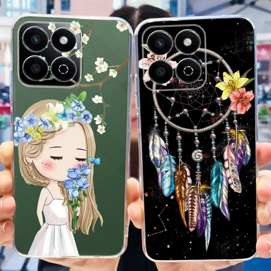 Cute Cat Butterfly Painted Soft Silicone Phone Case Cover