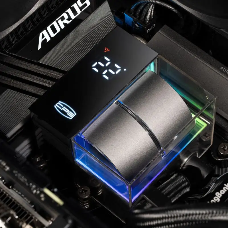 PCCOOLER DS360 AIO CPU Liquid Cooler Temperature Display/Dual