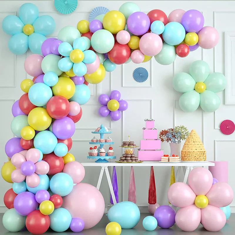 Blazing With Color Balloon Garland Arch Kit Ballon Wedding Birthday Party Decor Kids Gender Reveal Battesimo Baby Shower Decor
