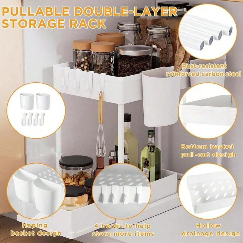 2-Tier Under Sink Organizer 4