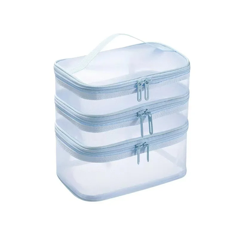 Spacious Nylon Mesh Cosmetic and Toiletry Travel Organizer