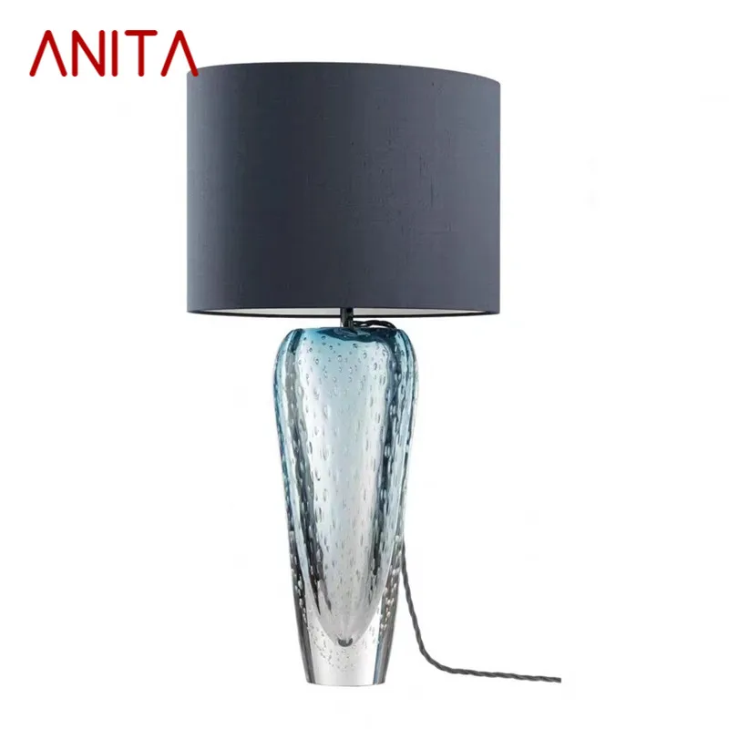 

ANITA Nordic Glaze Table Lamp Modern Art Iiving Room Bedroom Study Hotel LED Personality Originality Desk Light