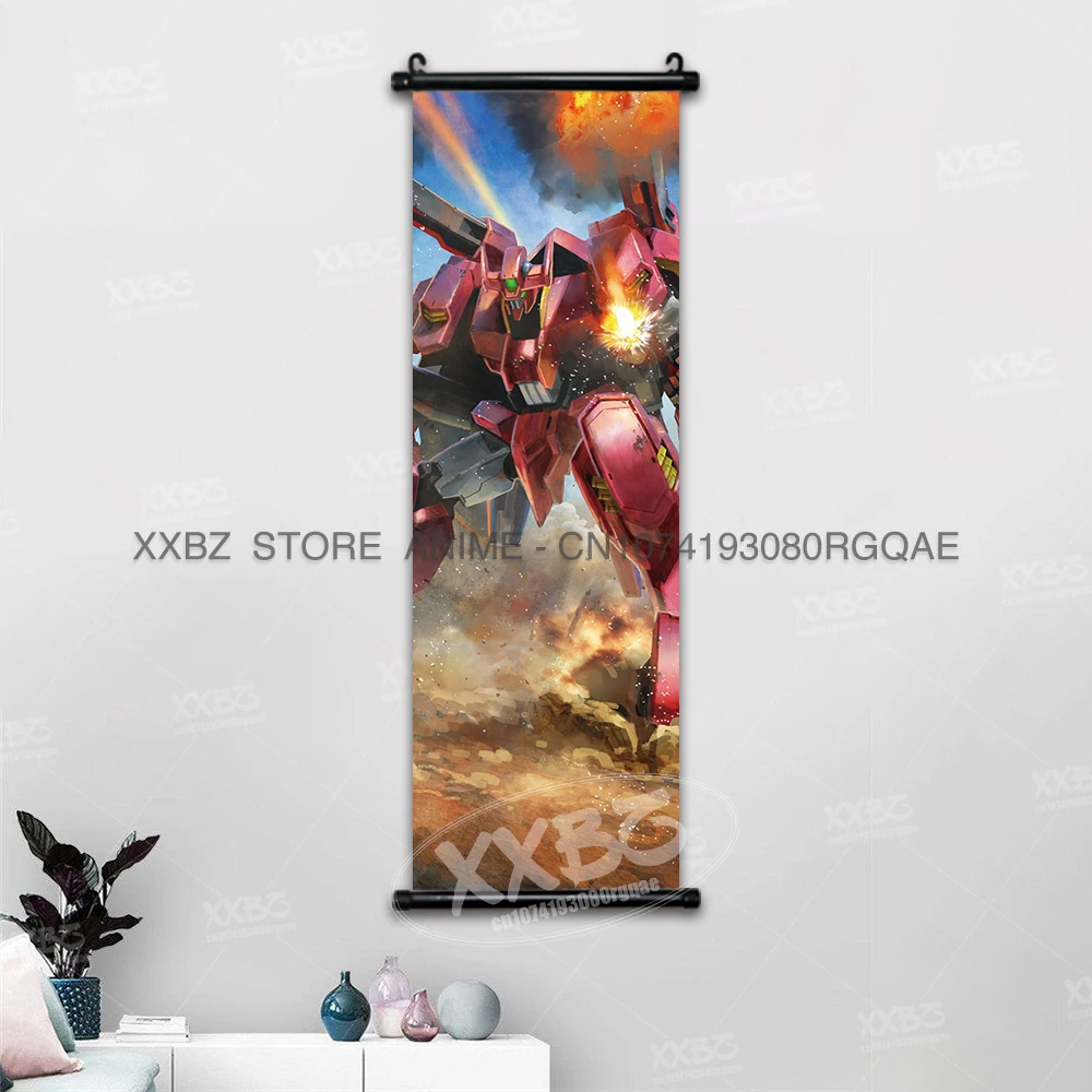 Anime Gundam Scrolls Wall Art - Mobile Suit Freedom & Destiny Hanging Decor Poster