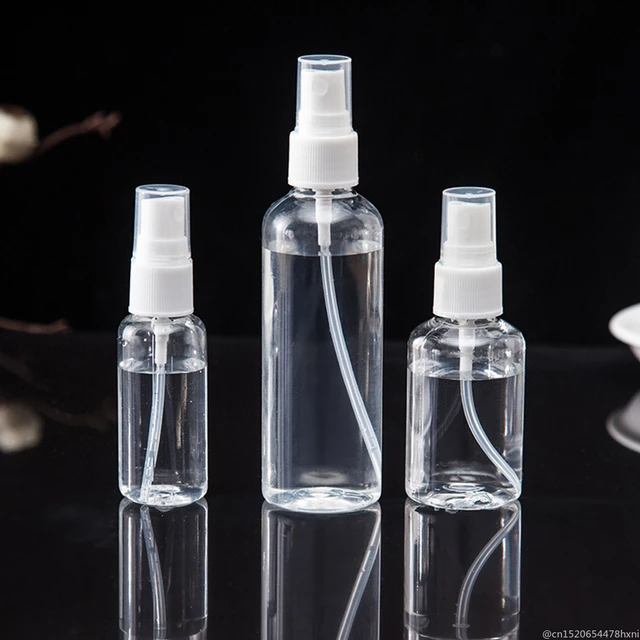 20/30/50/100 ml Plastic Spray Bottle Small Transparent Refillable