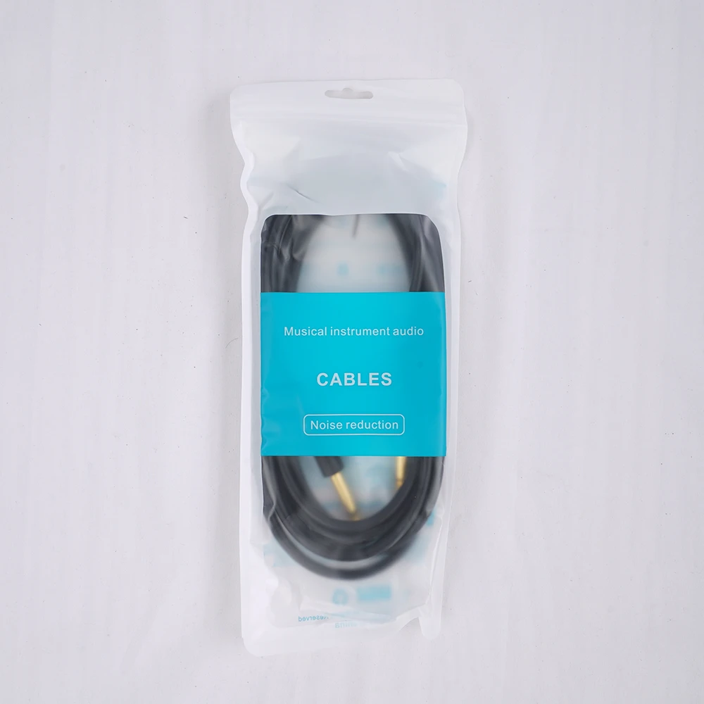 כבל אודיו 3 מטר 6 מטר 10 מטר גמיש PVC 6.35 מילימטר 1/4" כבל גיטרה ישר לישר עבור כלי נגינה חשמליים