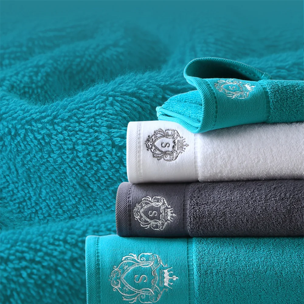 Bath towels cotton towel 100% Cotton Towels for hair bandana fastdry bathroom adults large size beach cover