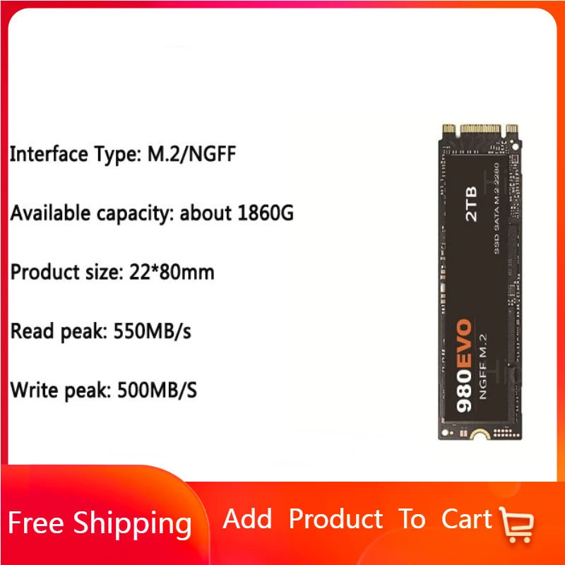 Disco Rigido M2 Ngff 980 Evo Plus Ssd 1Tb Disco Rigido Interno A Stato Solido Hdd 970 Pro M.2 2Tb Per Computer Portatile