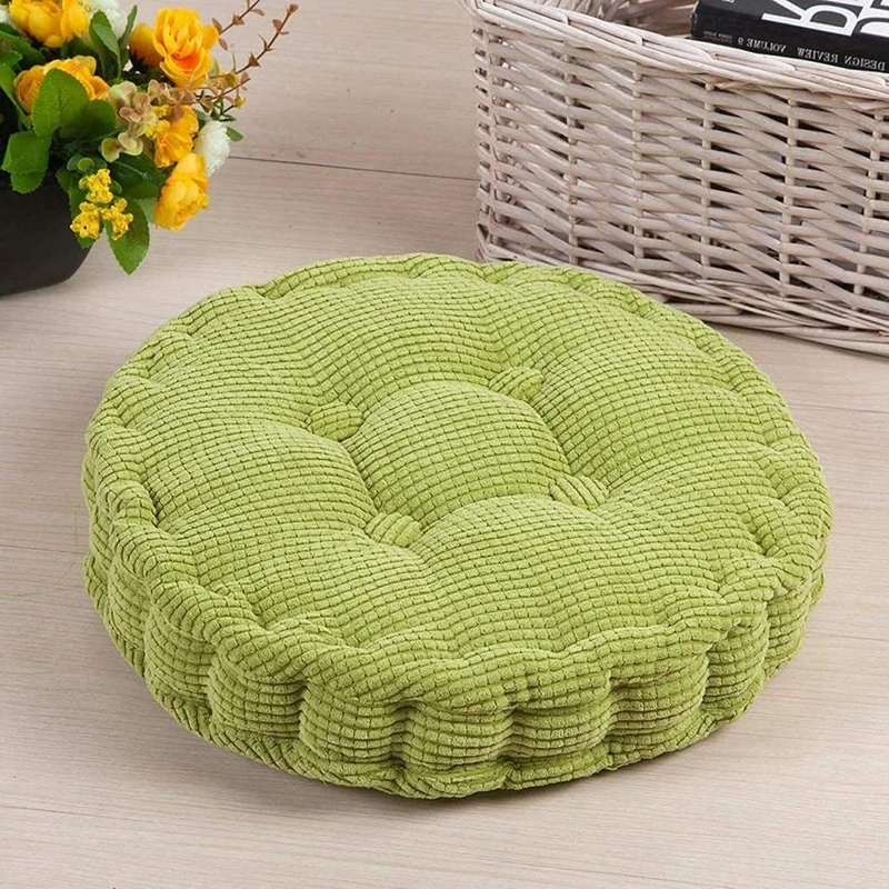 Round Floor Pillows Tufted Seat Cushion Large Thicken Chair Pad