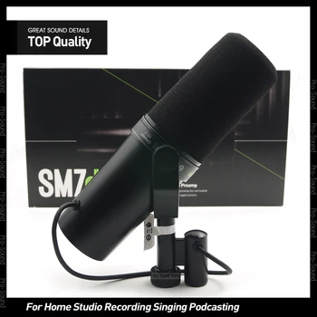 Microfono dinamico per voce SM7DB di alta qualità con preamplificatore integrato e risposta in frequenza selezionabile per podcasting, registrazione e trasmissione