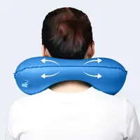 U Shaped Travel Pillow Inflatable Car Neck Pillows Comfortable Soft Support Headrest Cushion 6 Color Airplane Travel Accessories 2
