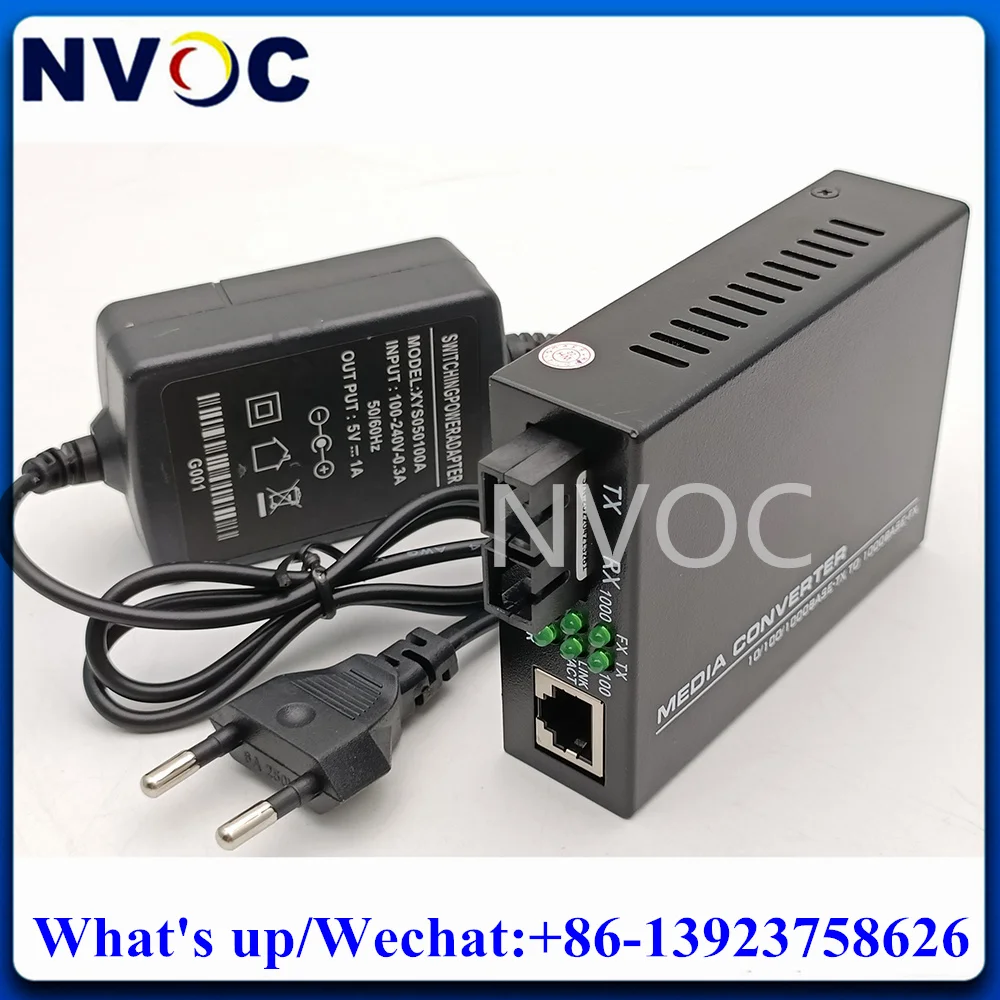 

10/100/1000M Dual Fiber,MM,1310nm,2KM,SC Connector Multi Mode Duplex Gigabit 1RJ45 Ethernet Optic Media Converter