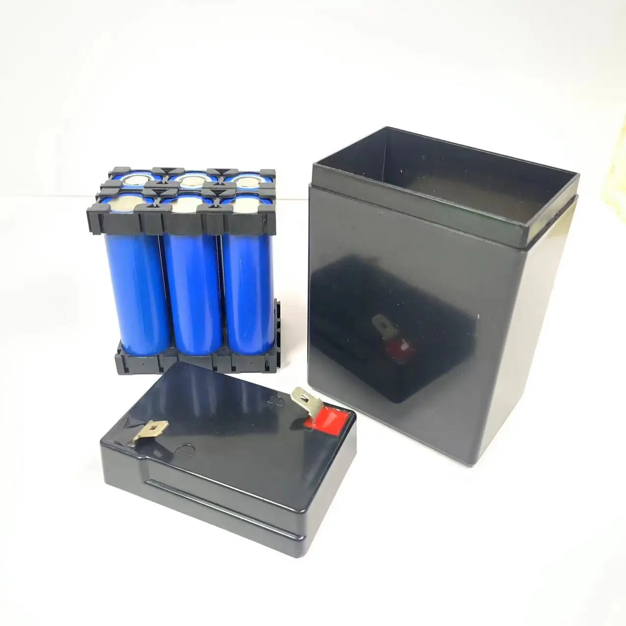 DIY 18650 Lithium Battery Box Pack 4V4Ah 6V4Ah Plastic Battery Storage Case 4/6 PCS Holder Bracket Fixture Shell