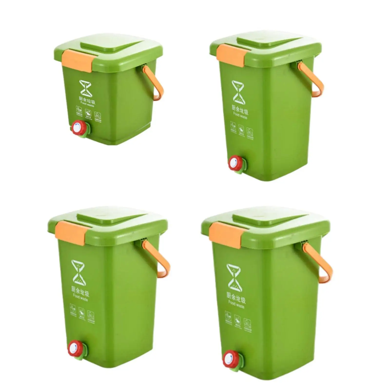 Kitchen Garbage Storage Bucket Composting Recycle Bucket Multifunction Modern Waste Bin Counter Compost Bin for Counter Kitchen