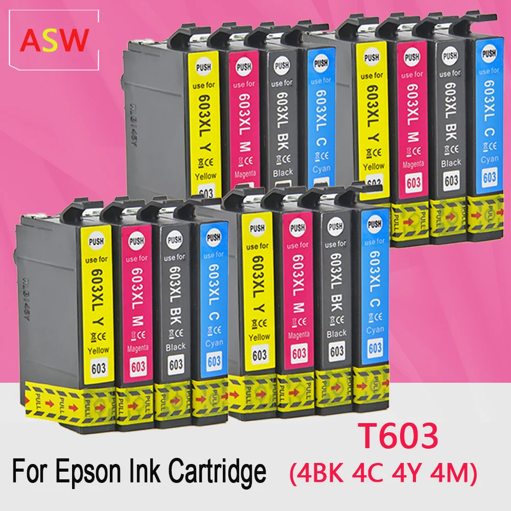 цена 603xl T603 E603 603 XL Replace for Epson Ink Cartridge for Epson Printer XP2100 XP2105 XP3100 WF-2830 XP4100 XP4105 WF-2835