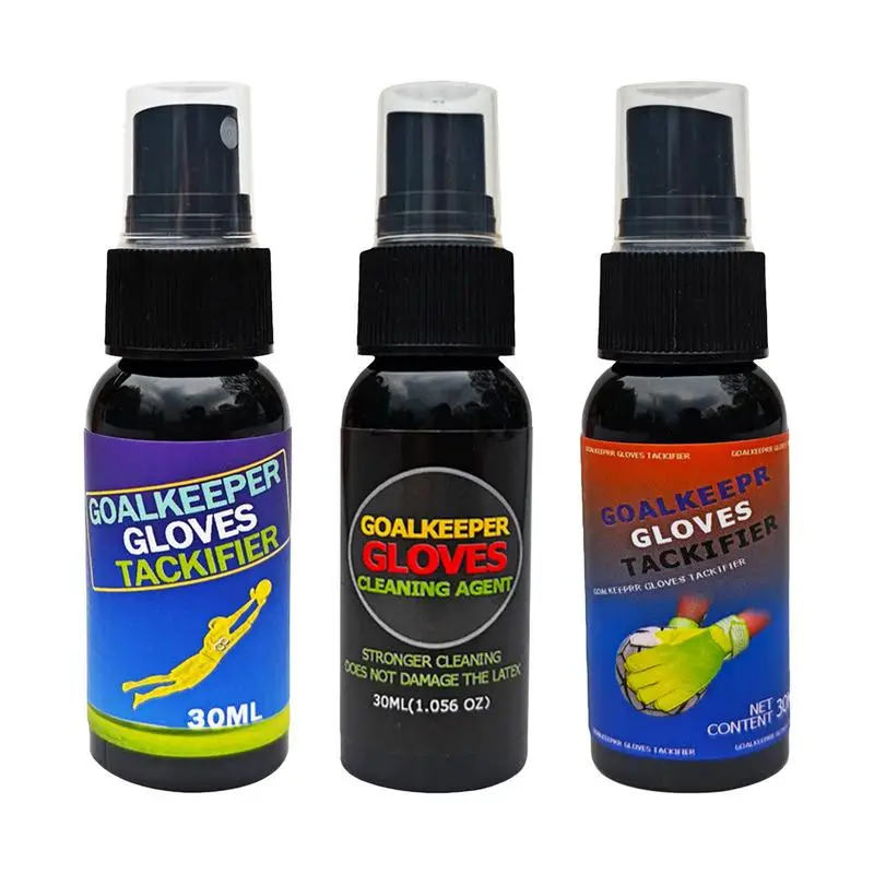 30ml Football Goalkeeper Glove Grip Spray Goalie Glove Glue Deep cleaning increased viscosity for Goalkeeping Gloves Non-slip