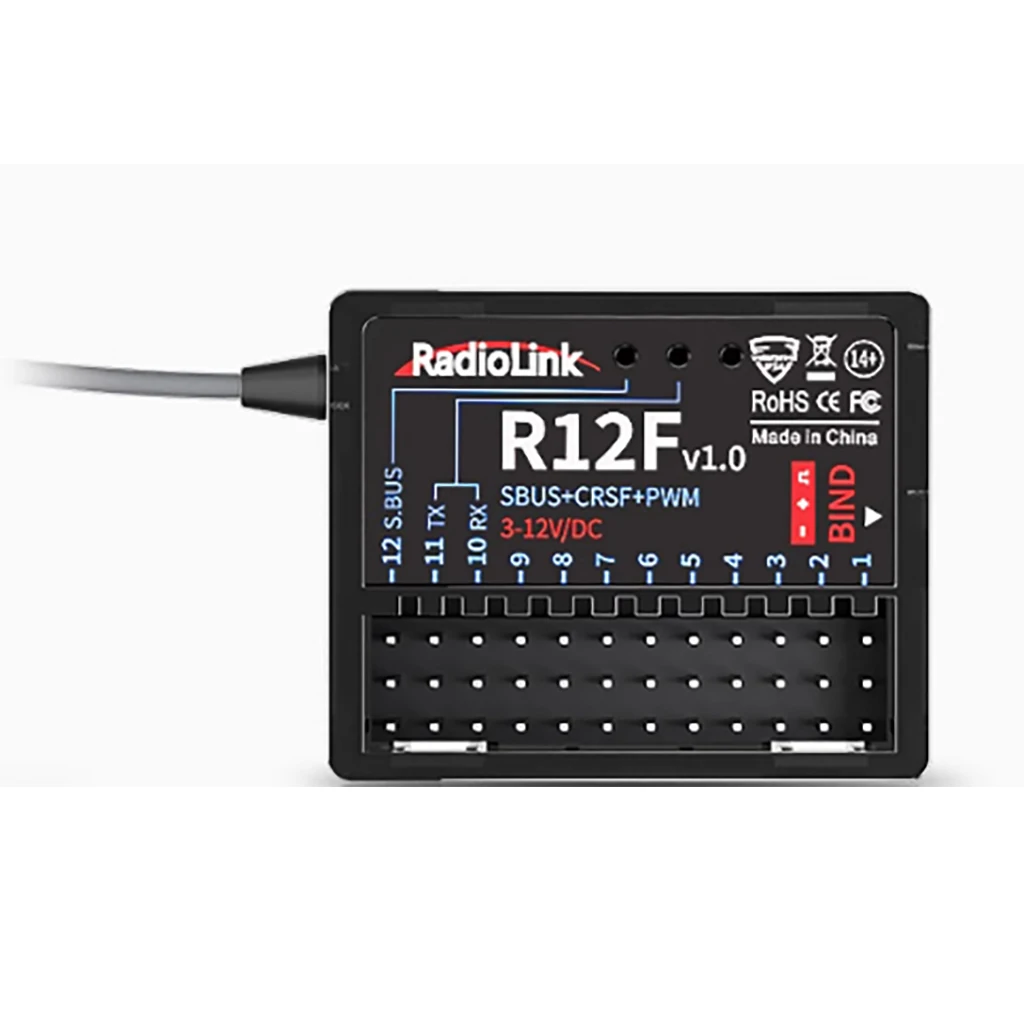 Récepteur RadioLink R12F 12CH R16F 16CH 2.4G PWM SBUS CRSF