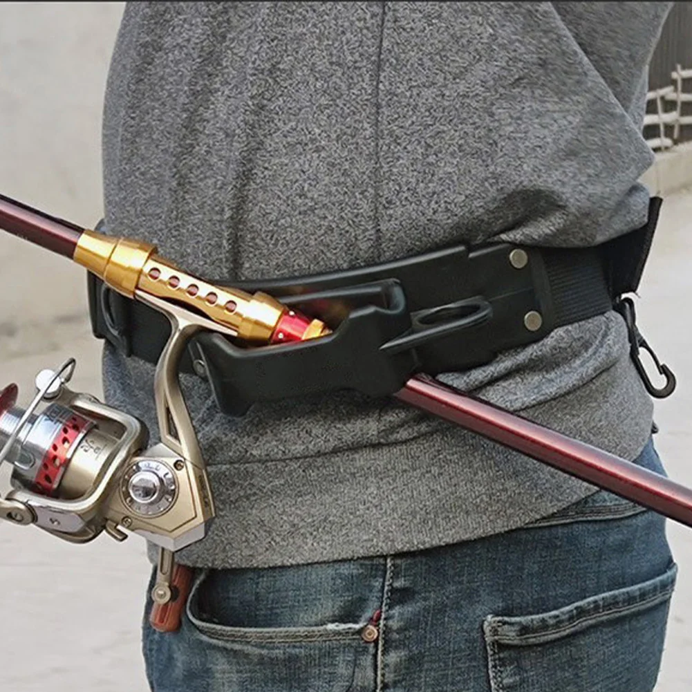 Fishing Waist Belt Rod Holder Waist Rod Pole Holder Adjustable Fishing Fighting Belt Multifunction Accessories