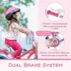 Children's 16/18 Inch Bike with Basket, Streamers, Training Wheels, Handbrake & Rear Brake for Ages 4-8