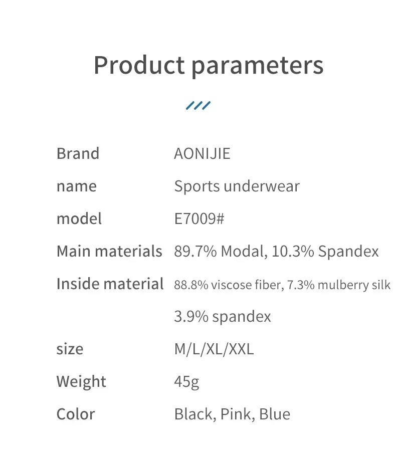 AONIJIE 3PCS männer Sport Unterwäsche Boxer Shorts Höschen Atmungsaktive Laufen Fitness Gym Professionelle Anti-reibung Unterhose – Detail 10