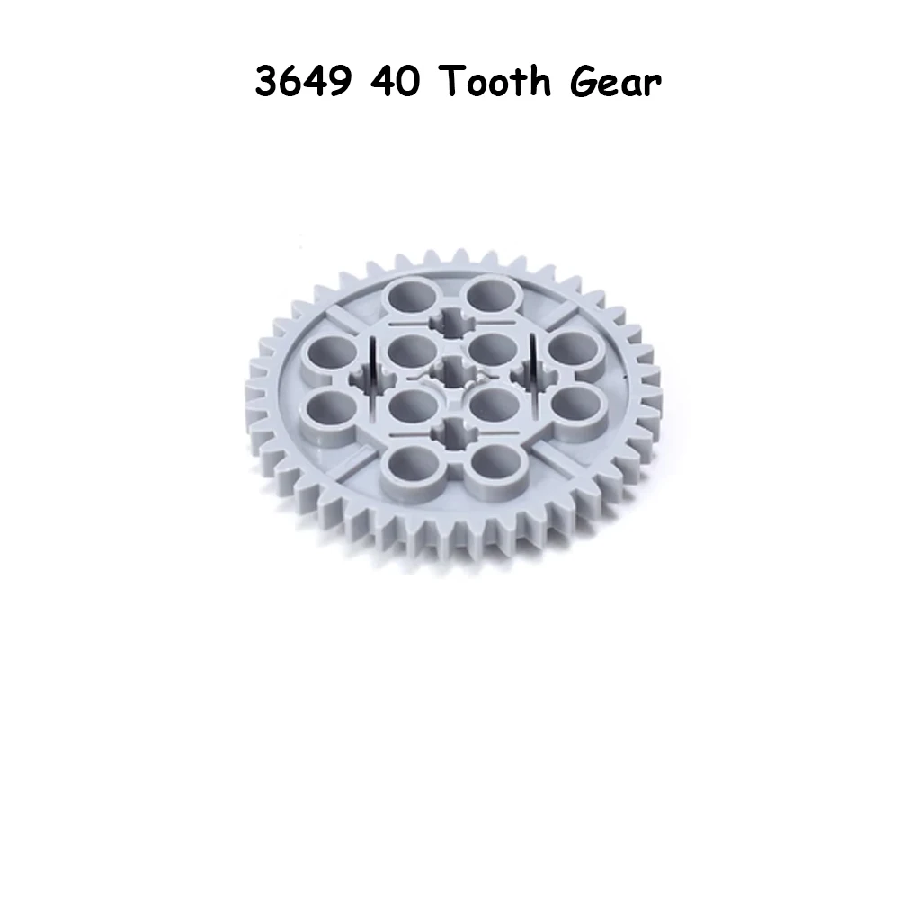 16PCS Technical Gears Pack Compatible with legoeds MOC Building Block 10928 94925 3648 3649 Assortment Kit 8/16/24/40 Tooth Gear building block toy building block toys building block kits building block accessories