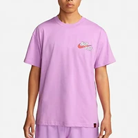 Nike officiel véritable nouveau col rond pour hommes imprimé basket-ball décontracté Sport manches courtes FJ2324-532 1