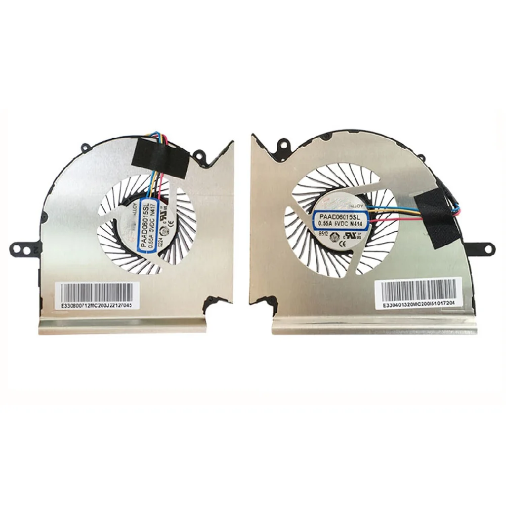 MSI GE75 GP75 GL75 WE75 MS-17E7 MS-17E2 PAAD06015SL N414 N417 CPU 쿨러 라디에이터 GPU 그래픽 팬 ORG 용 노트북 냉각 팬