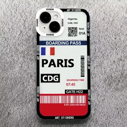 World City Travel Ticket Label Phone Case - New York & Paris Edition - S22 (Paris)