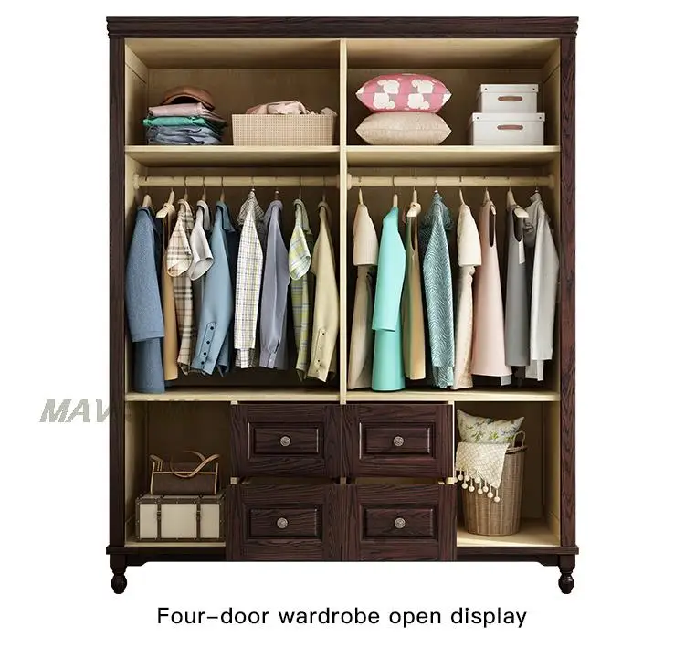 خزانة ملابس بتصميم ريفي كلاسيكي