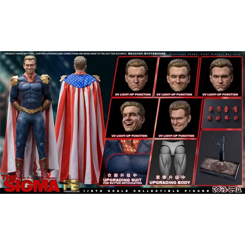 TOYS ERA 1/6 The Sigma ヘッド5個  PE018 In Stock TOYS ERA PE018 1/6 The Homelander The Sigma with 5