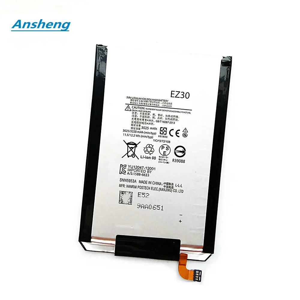 

3.8V 3220mAh EZ30 Battery For Motorola Nexus 6 Google XT1115 XT1110 Nexus6 Smartphone
