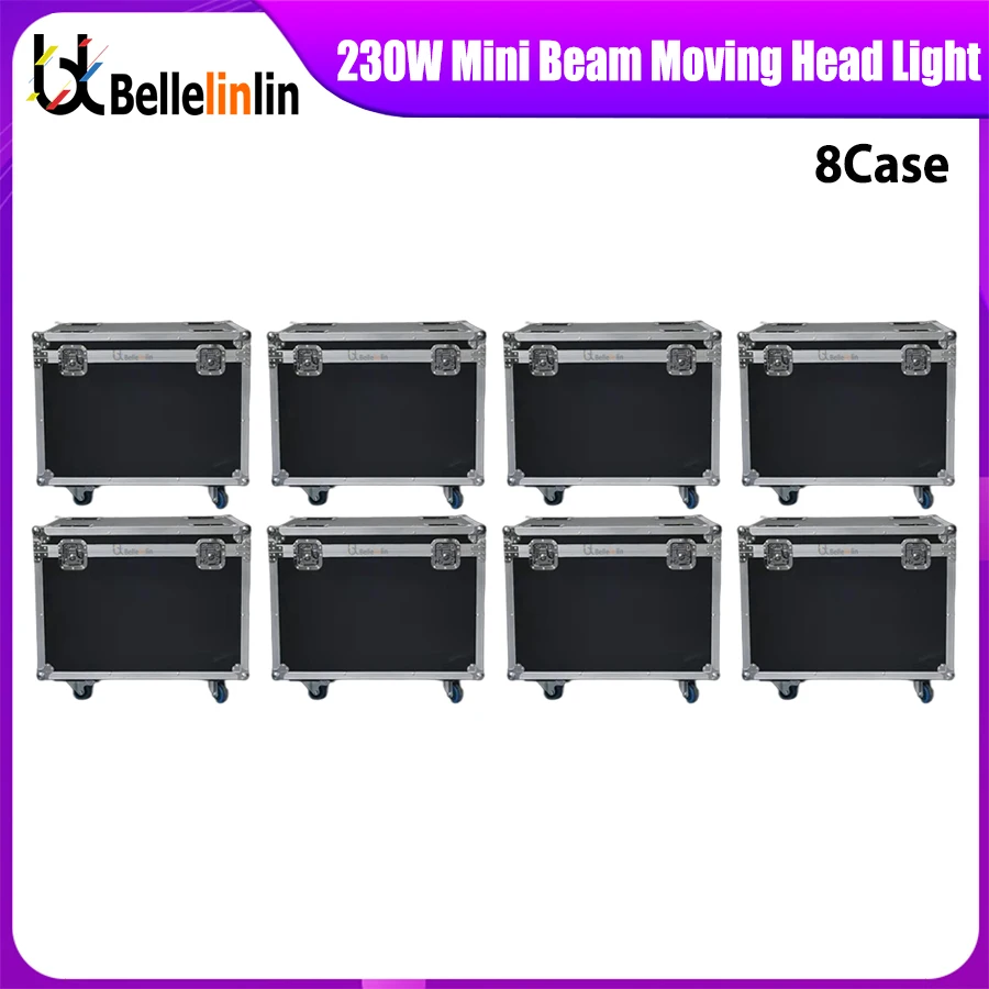 

0 Tax 8Pcs Fly Case Mini Beam 230W 7R Moving Head Light Beam 7r Lyre Sharpy Beam 230 For Party Disco DJ Stage Light