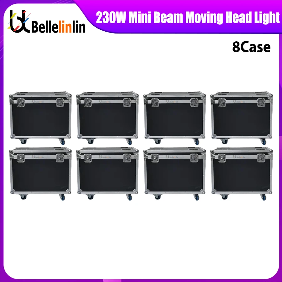 0 Tax 8Pcs Fly Case Mini Beam 230W 7R Moving Head Light Beam 7R Lyre Sharpy Beam 230 Per Party Disco Dj Stage Light