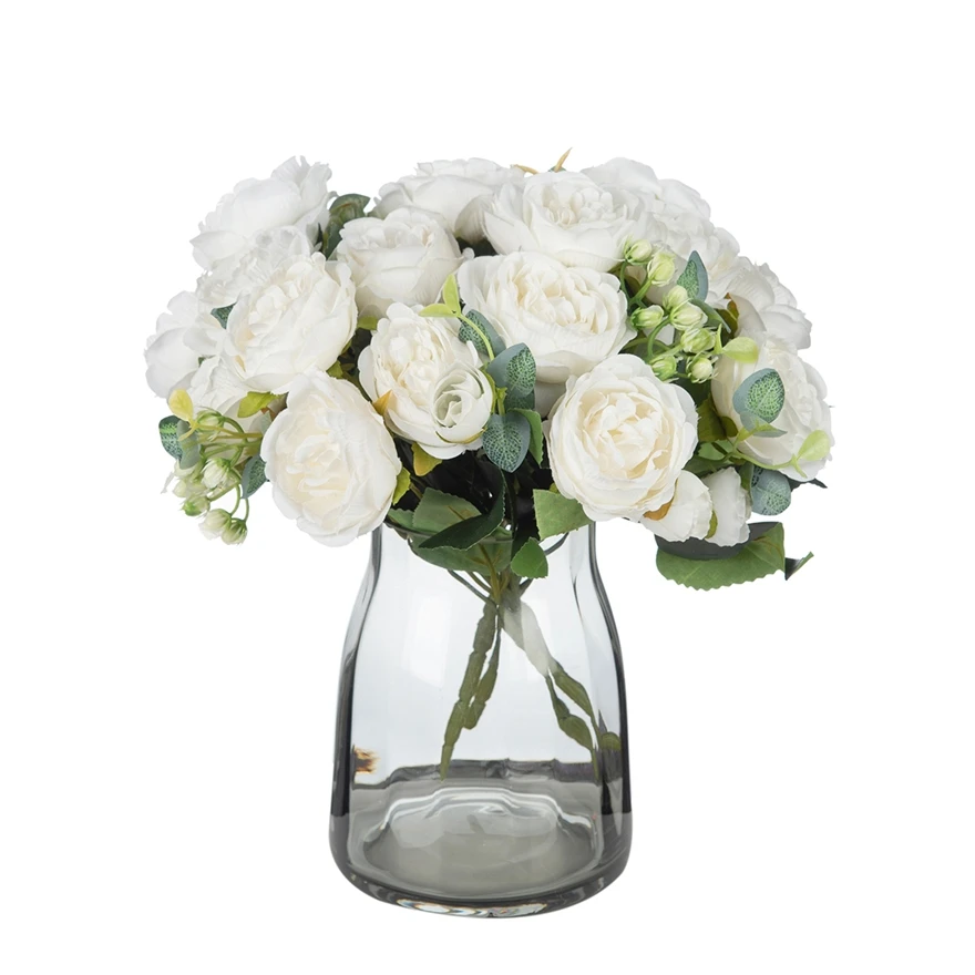 1Pc Seide Rose Künstliche Blume Pfingstrose Hochzeit Im Freien Kranz Brautstrauß Festival Decor Vase Hause Zimmer Diy Geschenk Schießen prop
