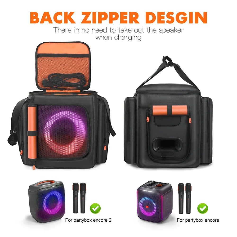 For JBL Partybox Encore Essential 2 Portable Protective Case Shockproof Portable Speaker Dust Case Anti-Scratch Encore Essential