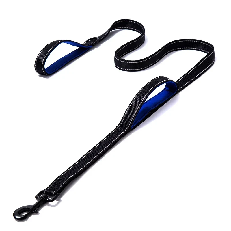 Heavy Duty Dual Handle Dog Training Leash for Enhanced Control and Safety