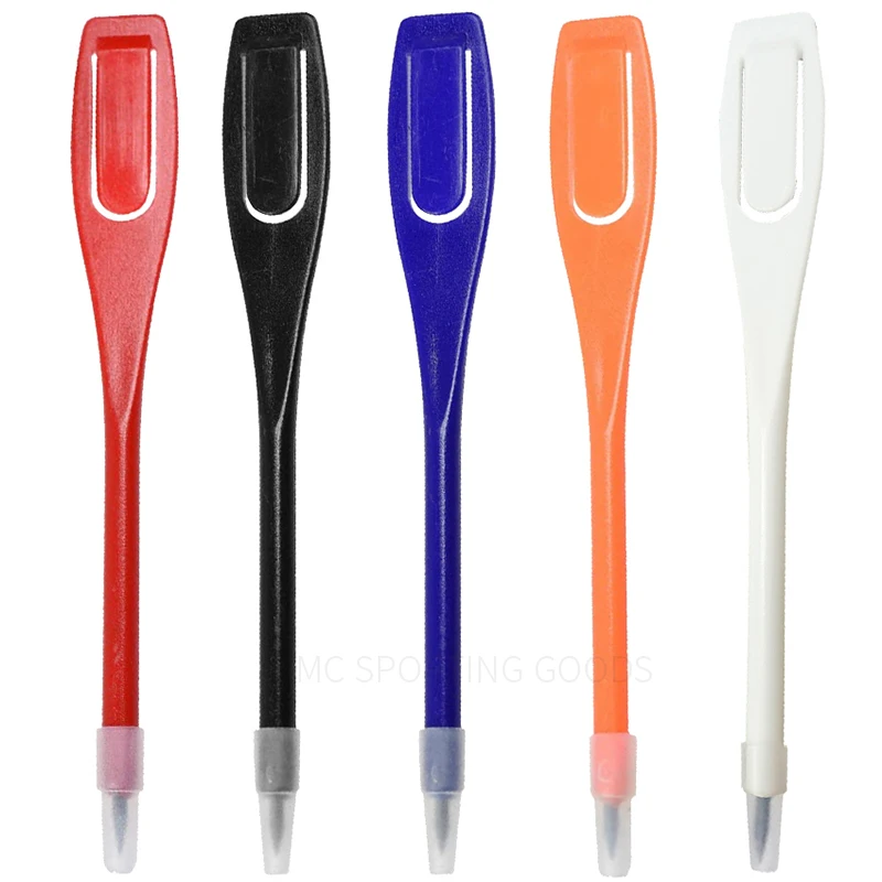 5pcs/set Golf Scoring Pencils, Plastic Golf Marker Pen Clear Lead Writing Scoring Pen Scorer Pencil for Sport Games Meeting 5