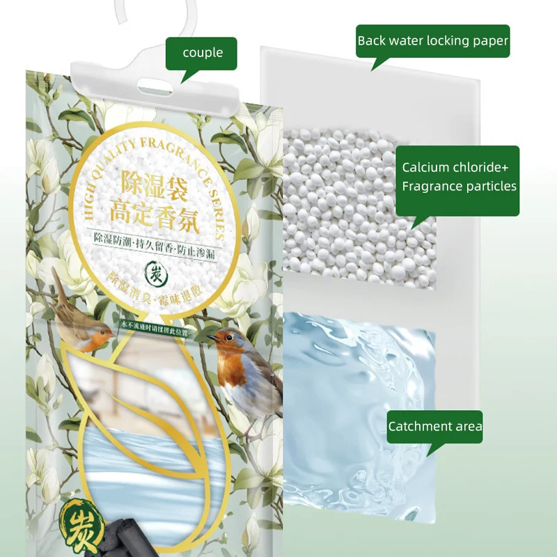 Wardrobe Fragrant Dehumidifying Bag Cabinet Moisture Absorber Hanging Antihumidity Bags Dry Bag Eco Friendly Closet Dehumidizer