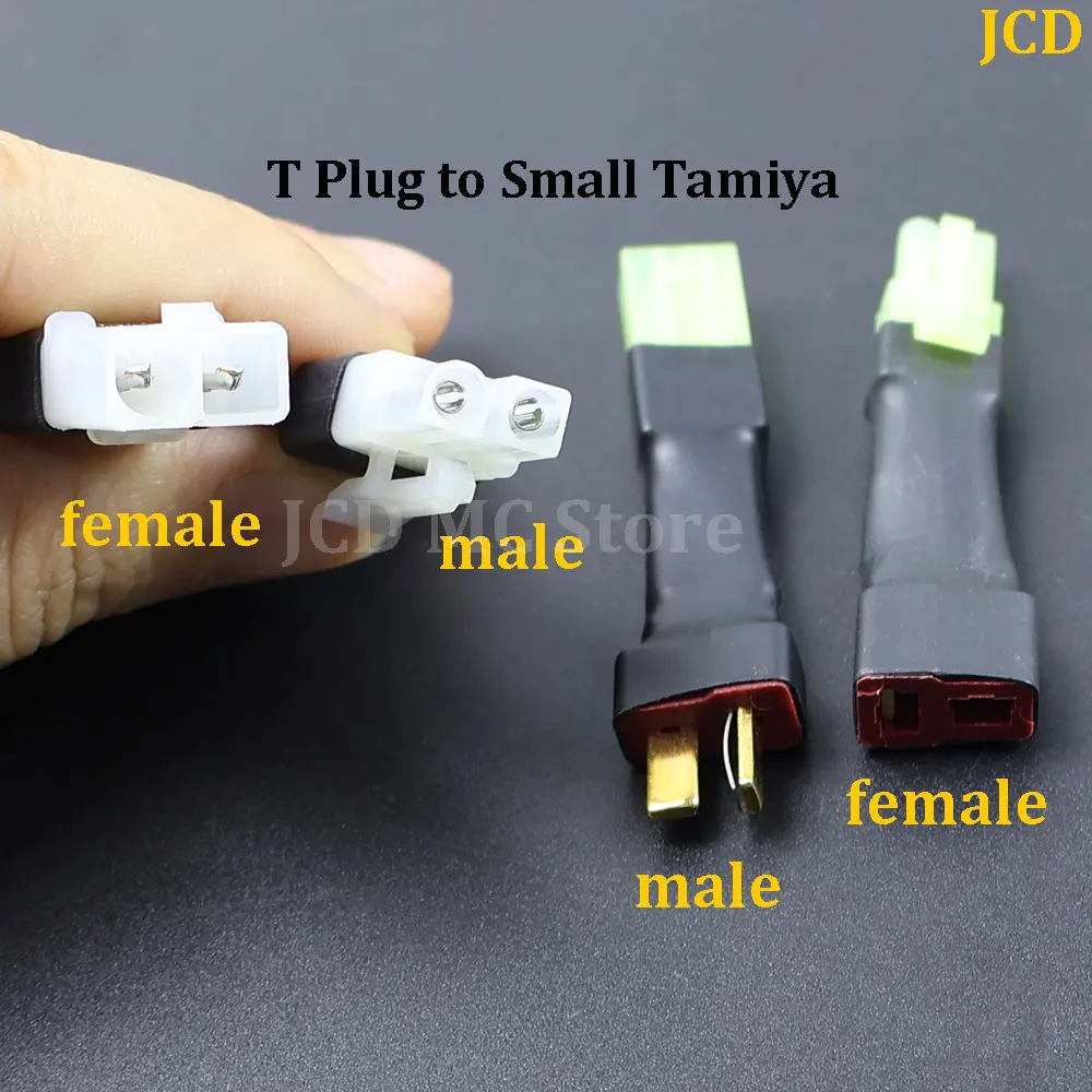 Adaptateur convertisseur Tamiya mâle/femelle branché sur chargeur de batterie RC